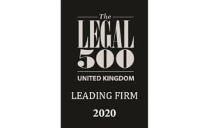 Legal 500 - Leading Firm 2020