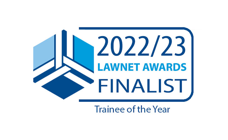 LawNet Award Finalist - Trainee of the Year 2022