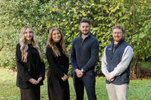Pictured L-R: Lauren Briggs, Dannii Elliott, Tom Beattie and Oliver Jones.